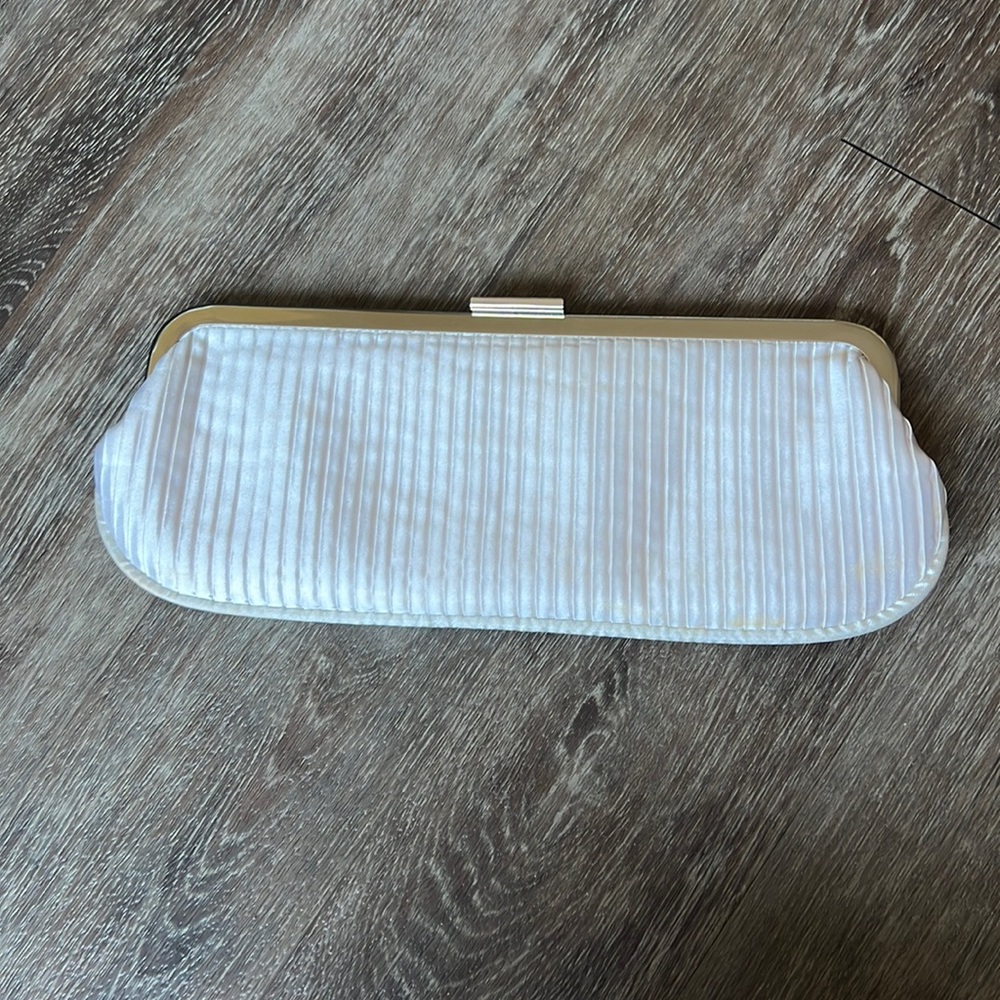 White wristlet with chain